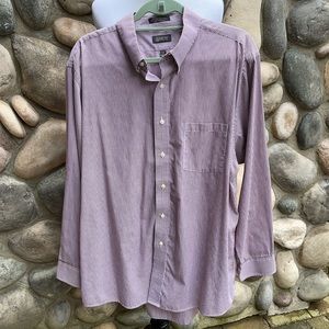 Arrow Wrinkle Free Pinpoint Striped Dress Shirt XL